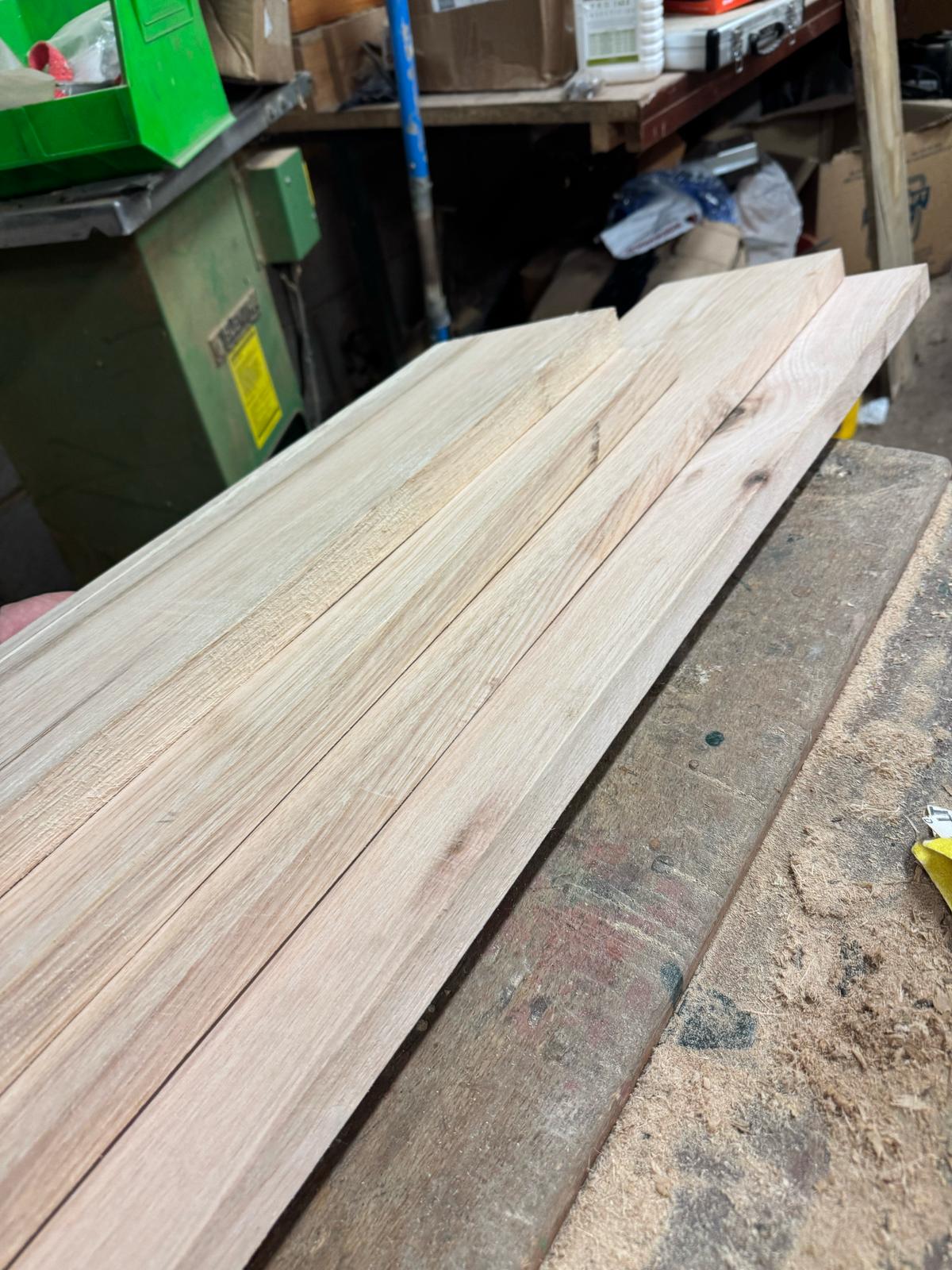 Oak Wooden Planks Sanded Down