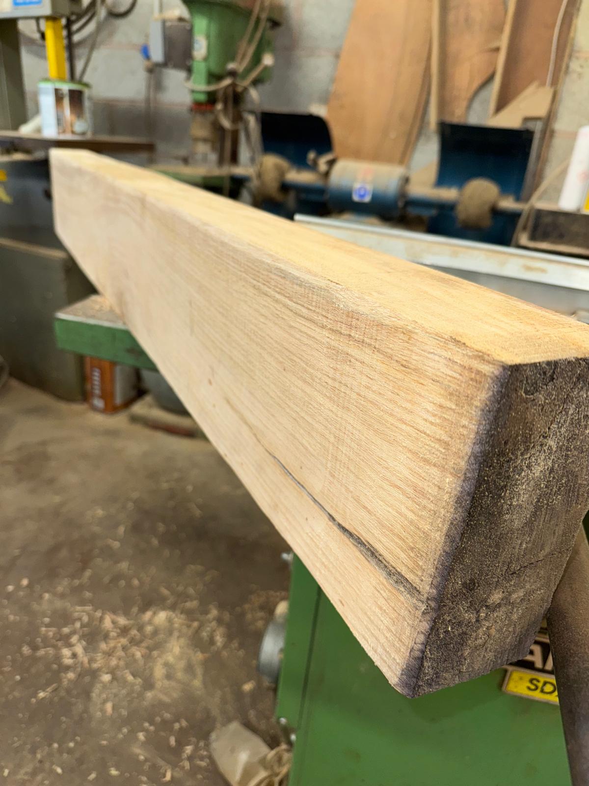 OAK MANTEL FIRE PLACE BEAM